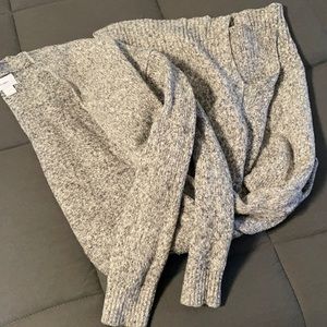 Long cardigan—grey wool